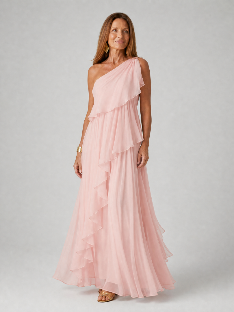 Seyma -Maxikleid mit Rüschen