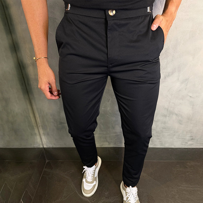 Matan - Klassische Stretch Hose Mit Schmaler Passform