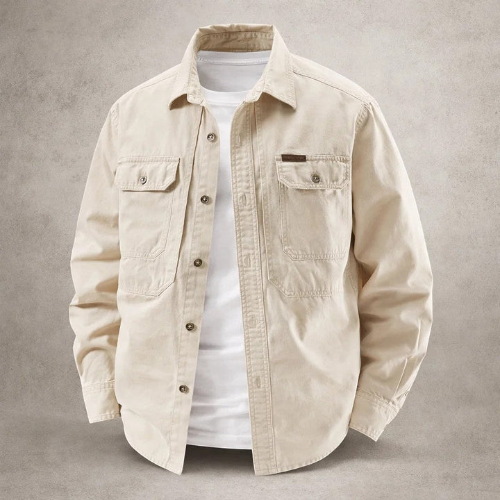 Prosper - Baumwoll Overshirt Mit Langen Ärmeln