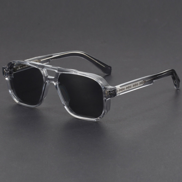 Kieran – Sonnenbrille mit Zweifarbigem Rahmen und eckiger Form