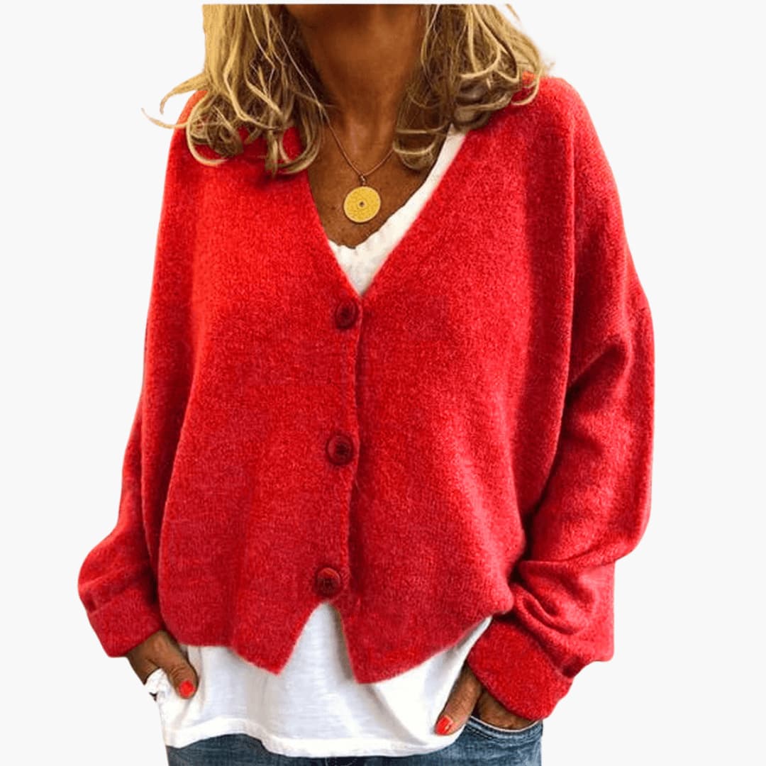 Gwen – Langärmelige Strickjacke