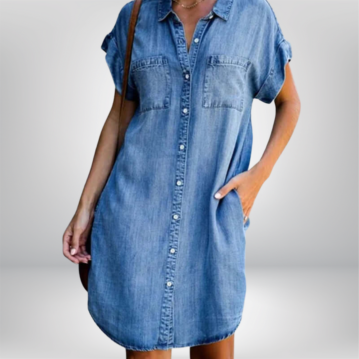 Agata – Lässiges Jeanskleid