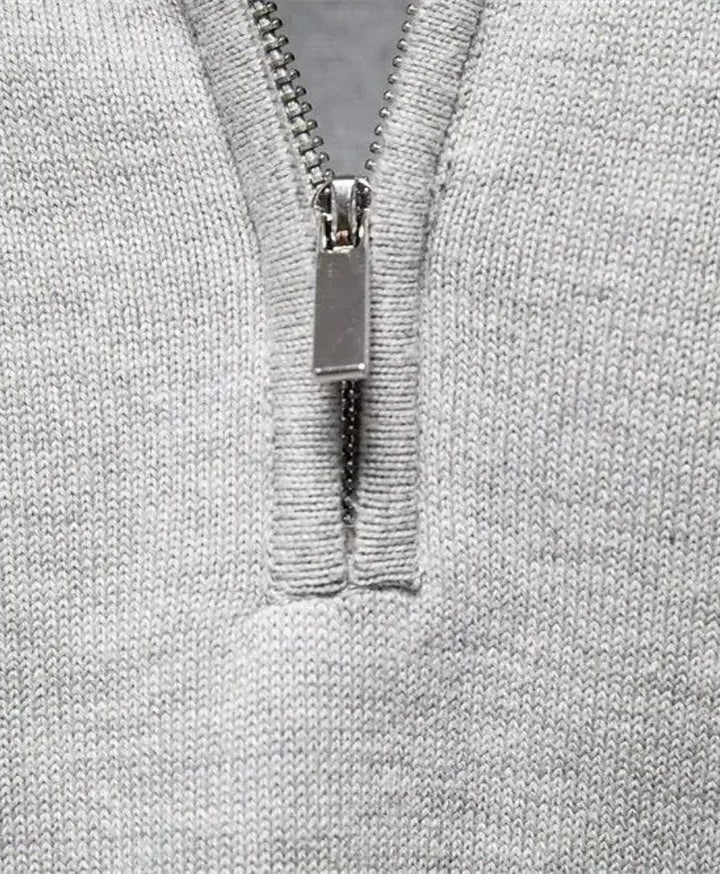 Stoyan – Strick Pullover Mit Halbem Reißverschluss