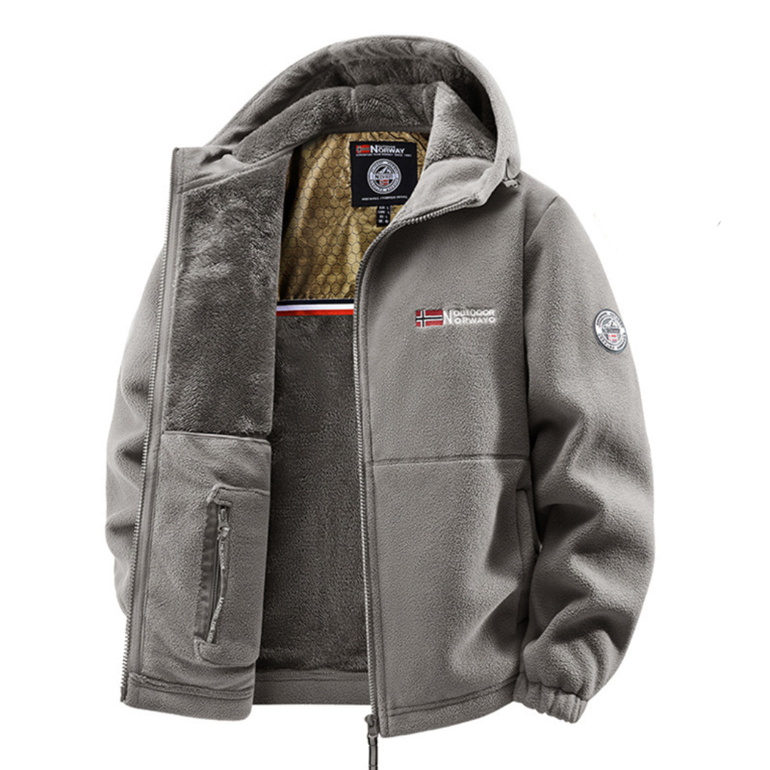 Hales – Fleece Winterjacke Mit Reißverschluss