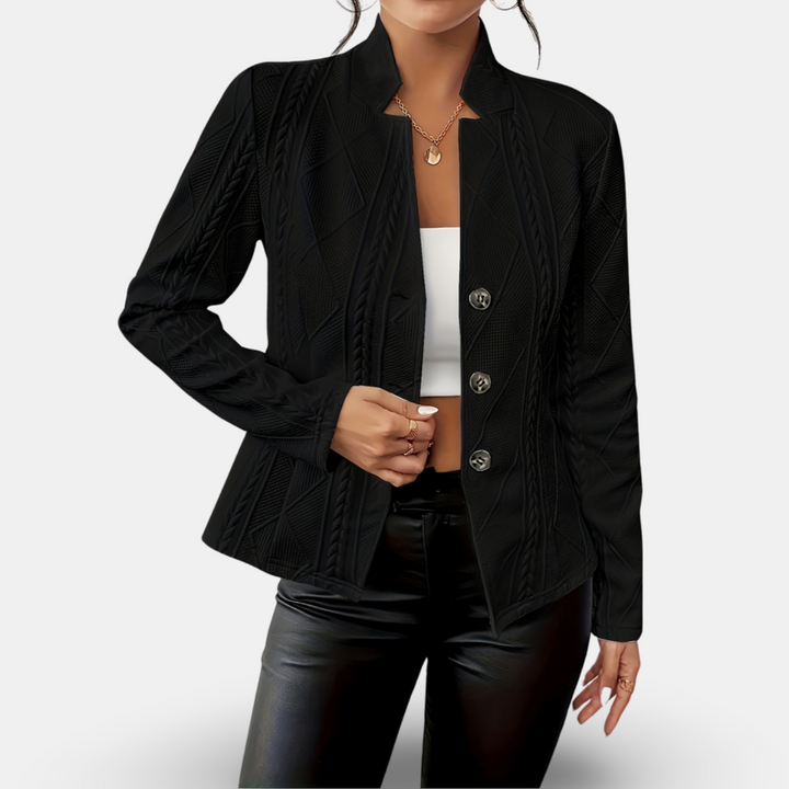 Aleeja - Prämie Ausgestattet Strickjacke