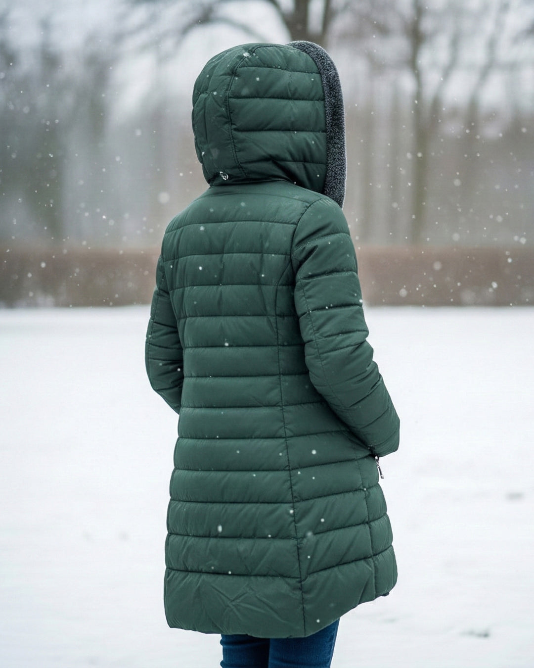 Oksiana – Fleece Gefütterter Puffer Mantel