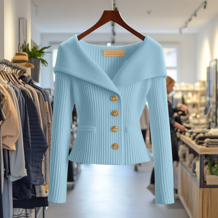 Kamilla - Schick Schließen Sie Strickjacke