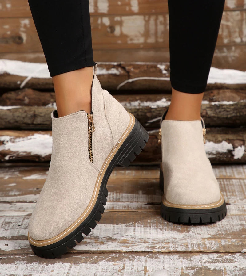 Miladie - Orthopädischer Stiefel Mit Seitlichem Reißverschluss