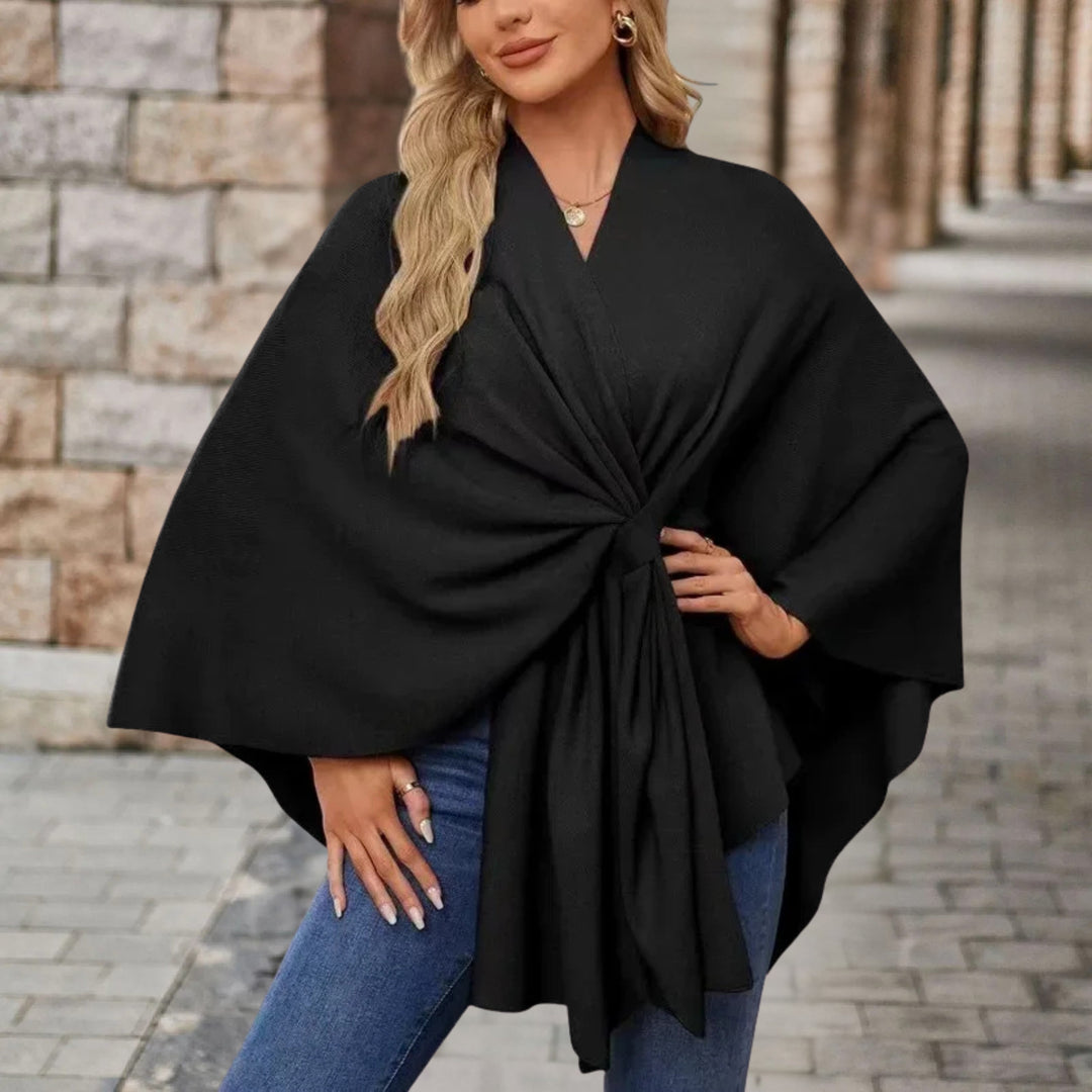 Helin - Bequemer Mit V-Ausschnitt Shawl