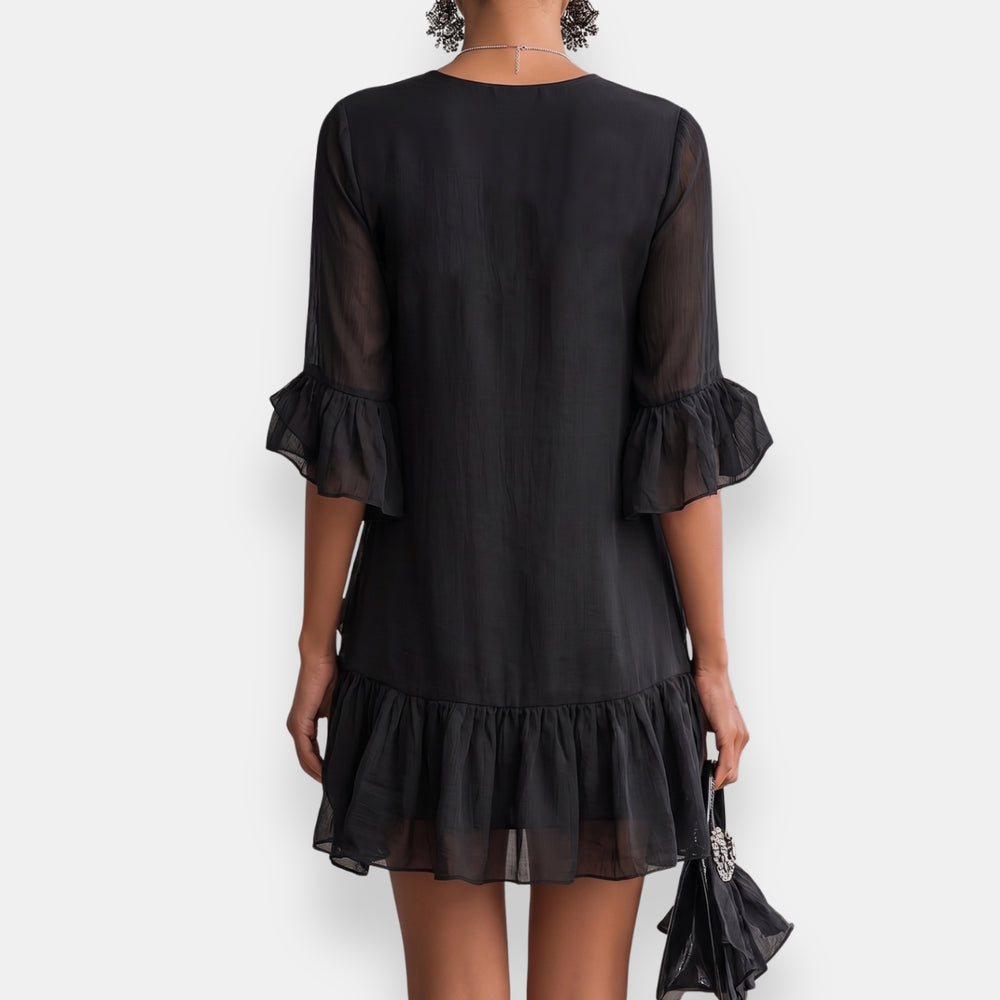 Lussina – Kurzes Rüschenkleid