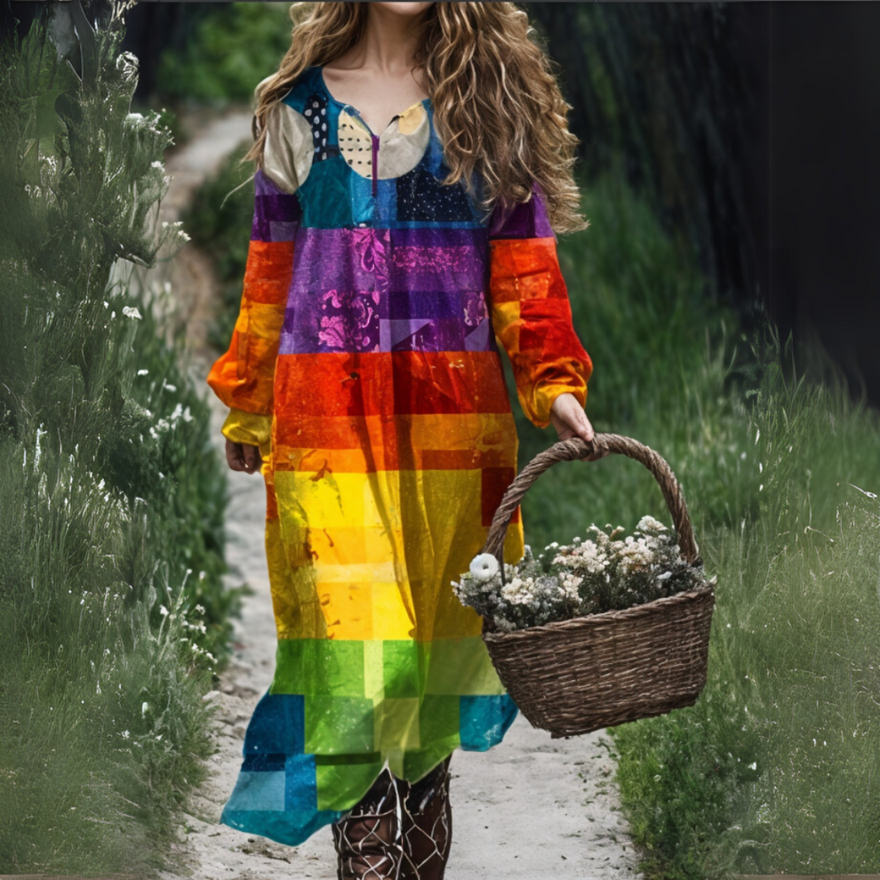 Madge - Lässiges Kleid Mit Blumendruck