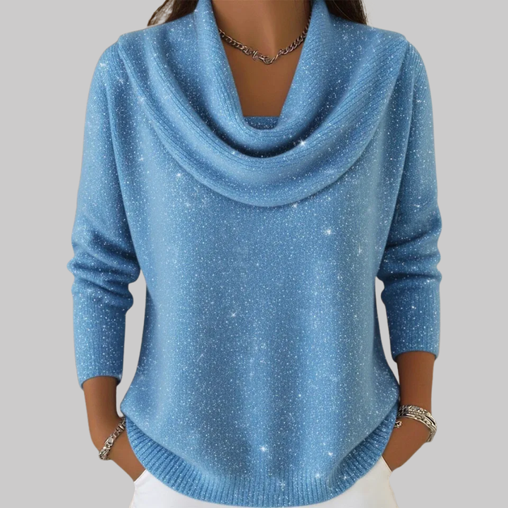 Ayelet - Weicher Rollkragen Pullover Mit Sternen Print