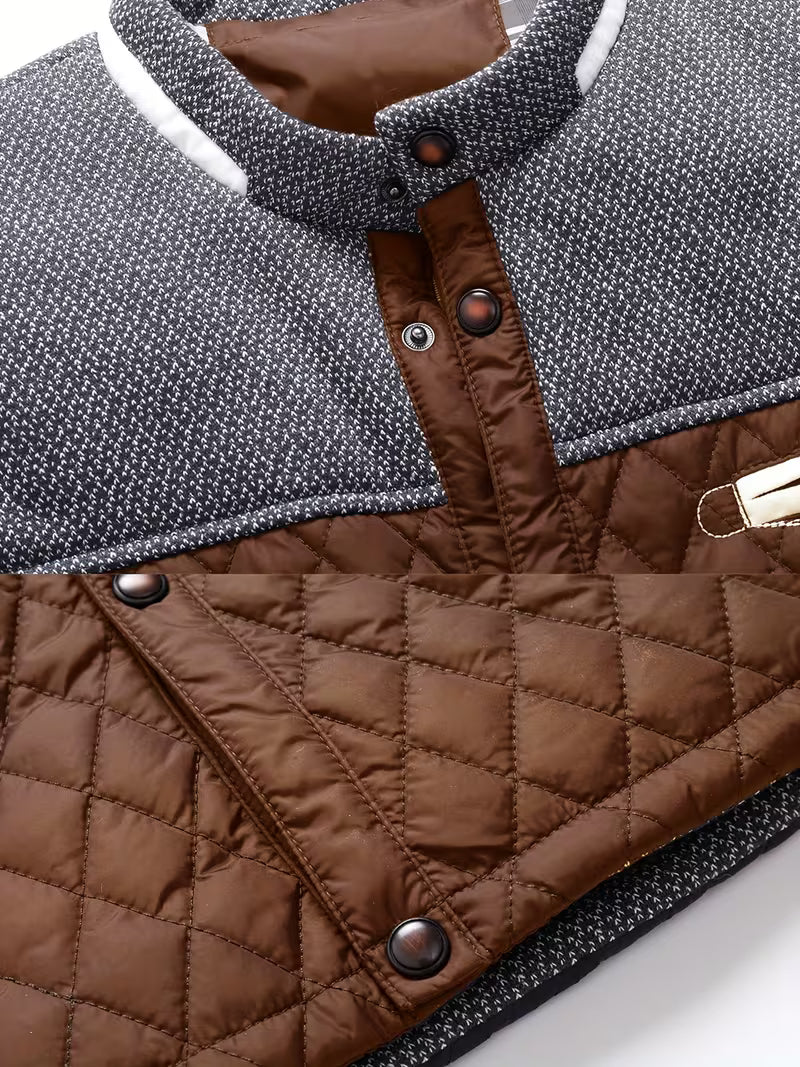Stetson – Pufferjacke Mit Rauten-Patchwork