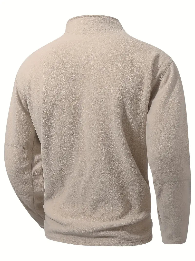 Maurits – Sweatjacke Mit Halbem Reißverschluss Und Stehkragen