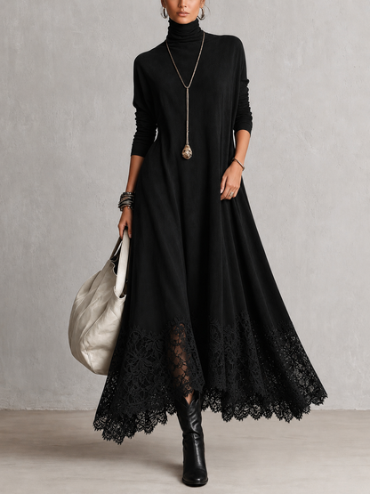 Albria – Langärmliges Maxikleid im Vintage-Stil