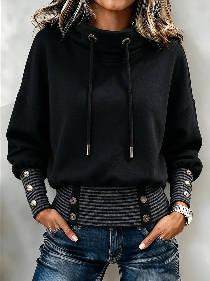Nibika – Sweatshirt Mit Stehkragen Und Kordelzug