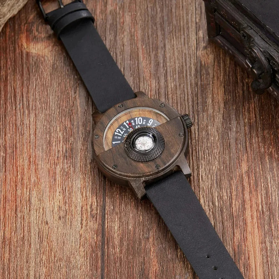 Stellan – Holzuhren mit Lederarmband