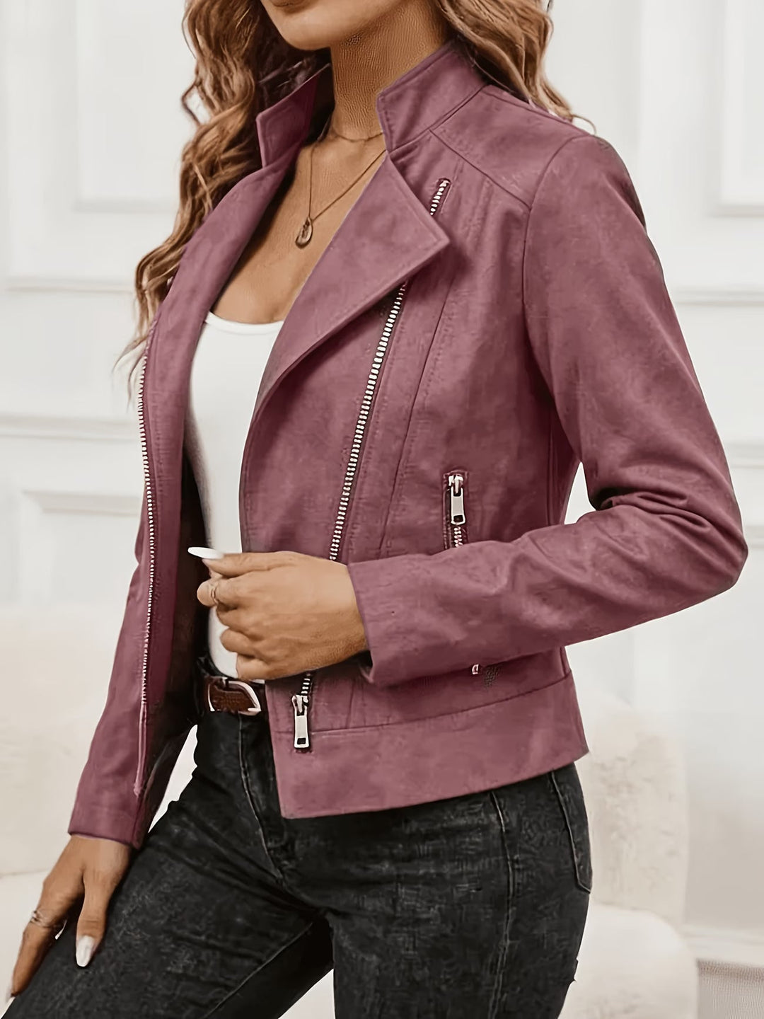 Amina – Langarmjacke mit Reißverschluss
