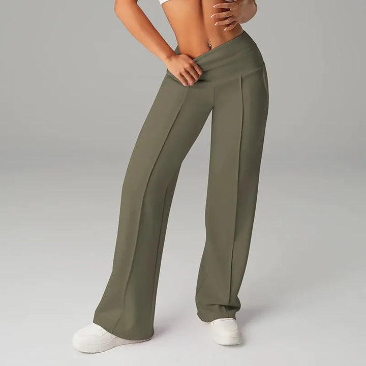 Alimatou - Gerade Sitzende Hose Mit Weitem Bein