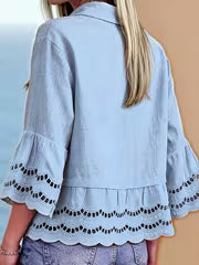 Solenn – Elegante Bluse mit Knopfleiste