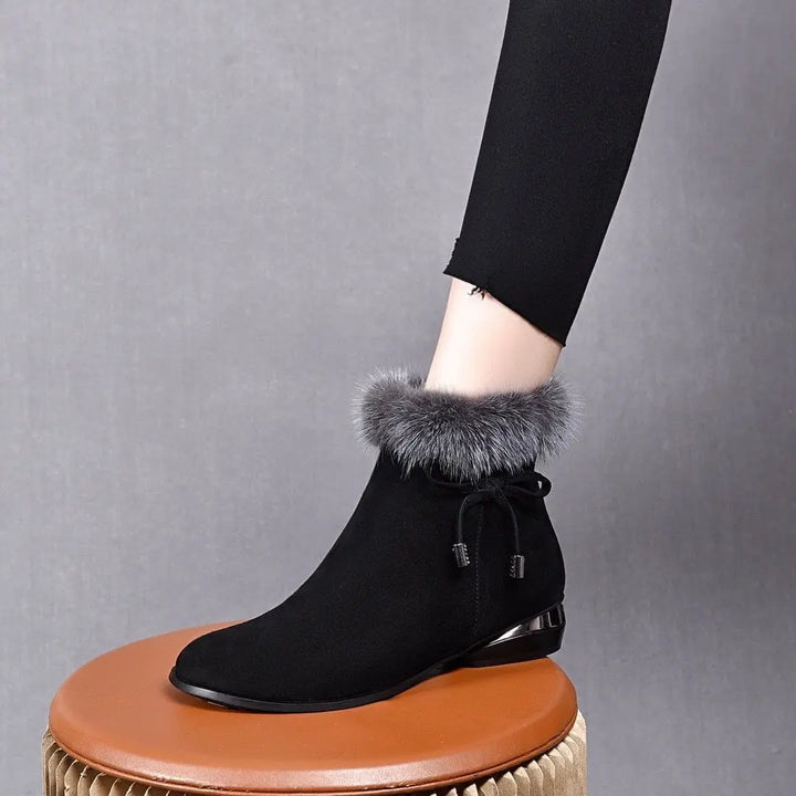Cassily – Stiefel Etten Mit Fellbesatz