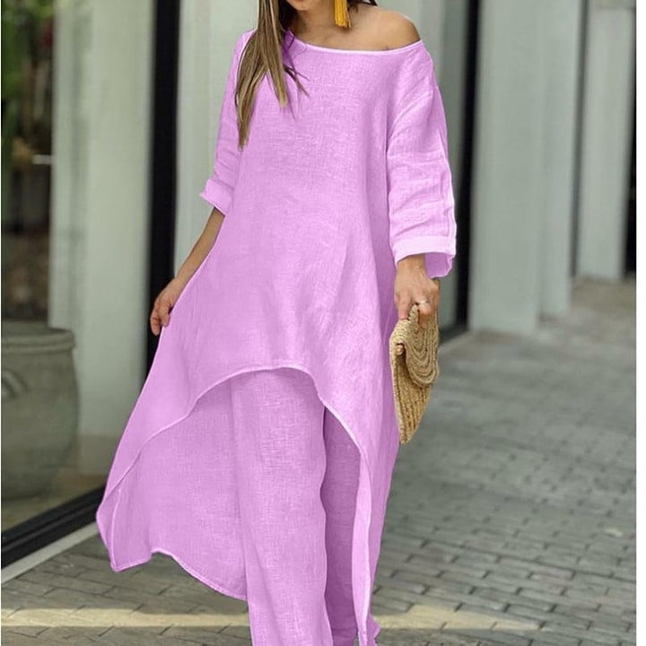 Liselotte - Modisches Freizeitkleid aus Leinen