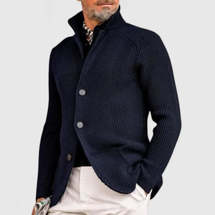 Maester – Eleganter Langarm Cardigan Mit Knöpfen