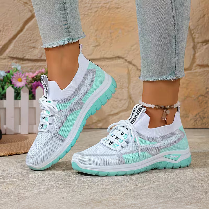 Loreta - Atmungsaktive Mesh Sneaker Mit Farbverlauf