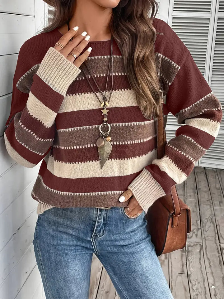 Evdokia - Lässiger Langärmeliger Pulli