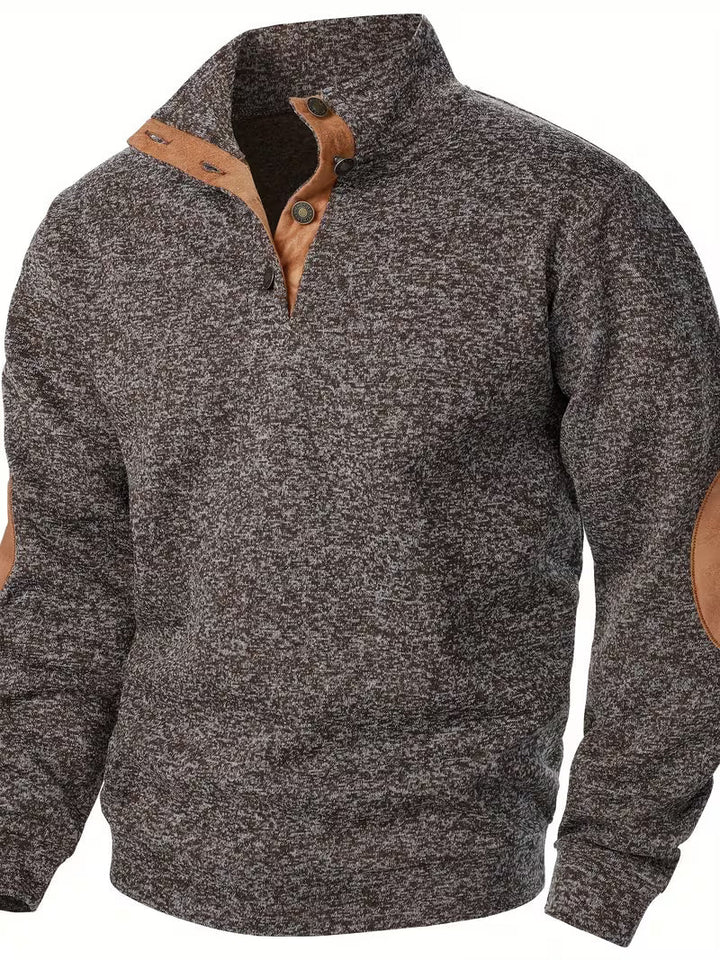 Kashyap – Sweatshirt mit Stehkragen Und Langen Ärmeln