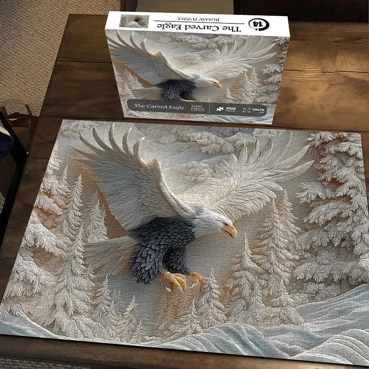 TalonCraft – Geschnitztes Adler-Puzzle für die Wohnraumdekoration