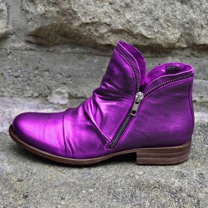 Lianella – Orthopädische Stiefeletten Mit Reißverschluss