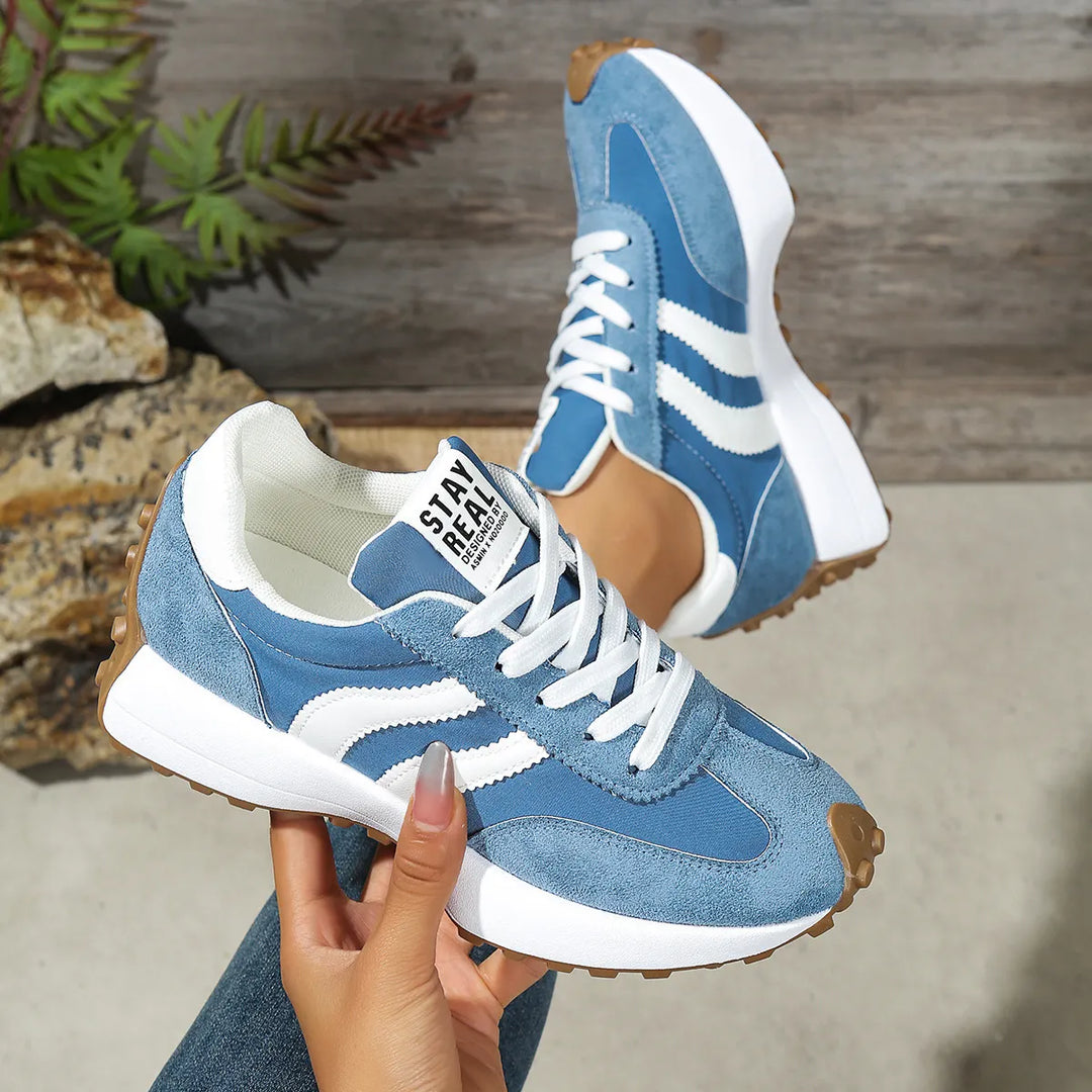 Lariesa – Sneaker mit Schnürverschluss Und Kontraststreifen