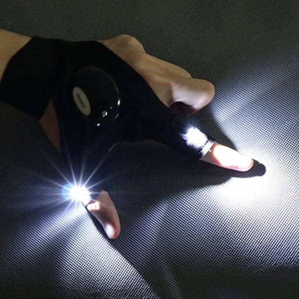 GlowGrip – LED Taschenlampe  Wasserdichte Handschuhe