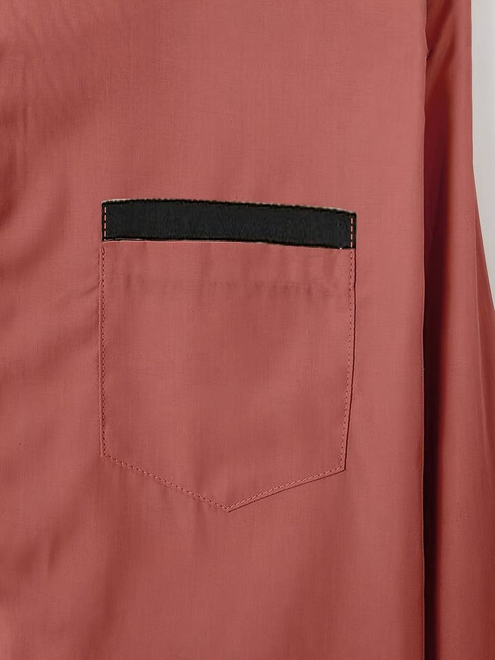 Shoval - Elegantes Langarm Hemd Mit Knopfleiste