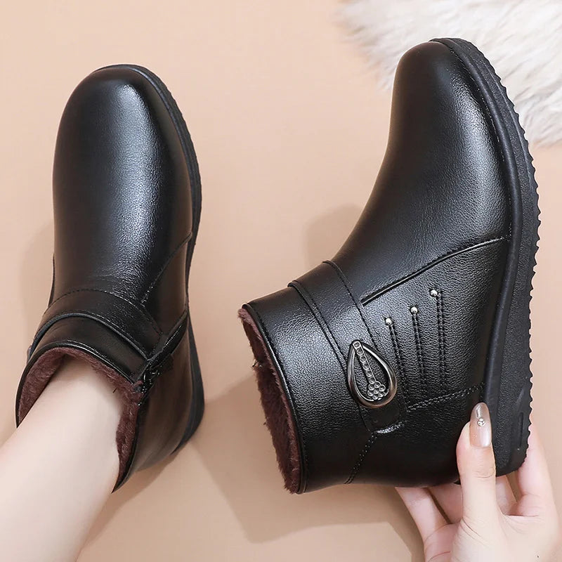 Petruta – Wärme Stiefeletten Aus Wildleder