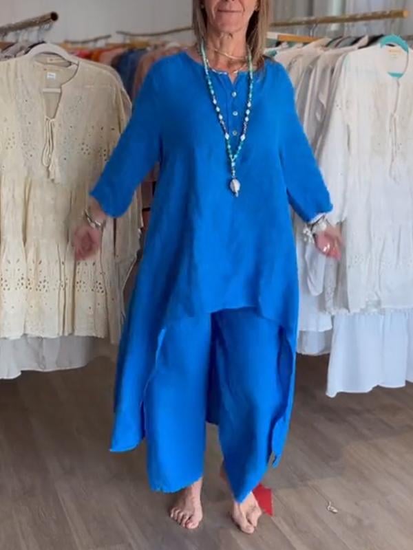 Freida - Lässig Leinen Kleid