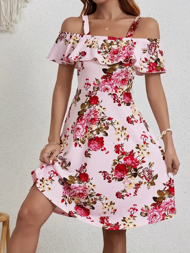 Rosanne - Elegantes Kleid Mit Blumendruck