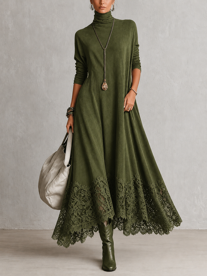 Albria – Langärmliges Maxikleid im Vintage-Stil