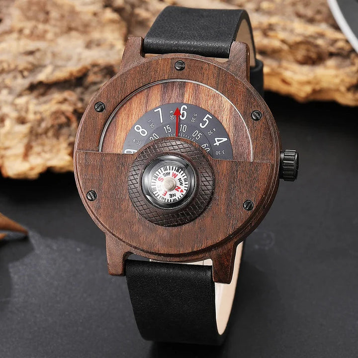 Stellan – Holzuhren mit Lederarmband