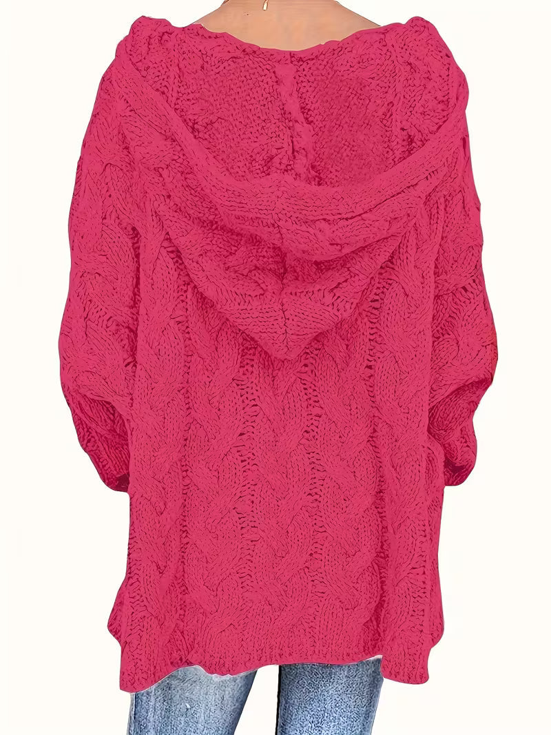 Hailee - Lässiger Langarm Strickpullover