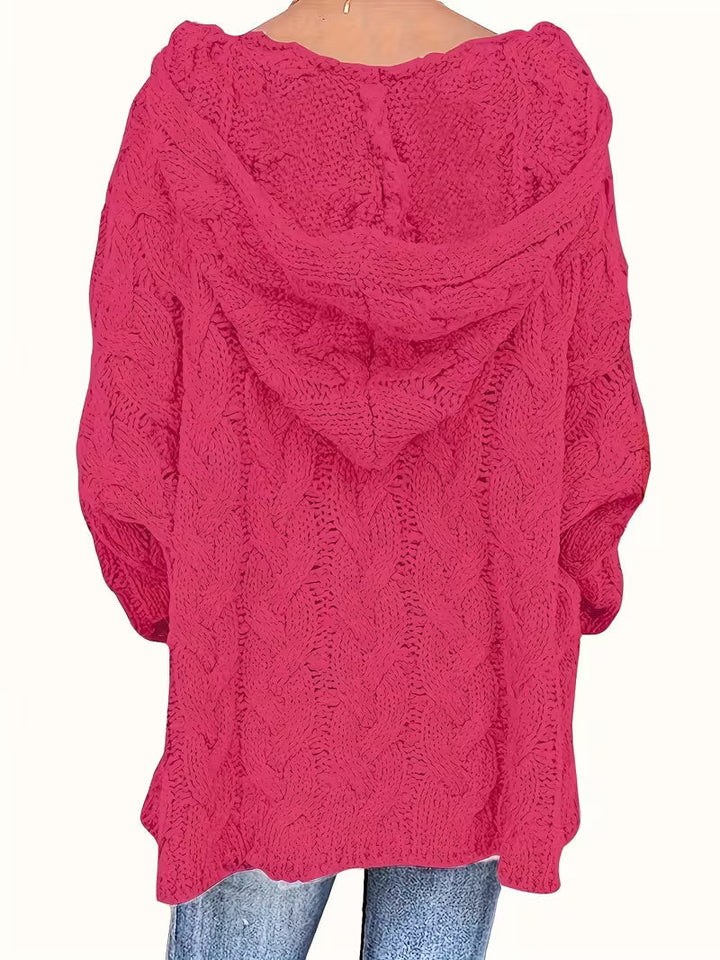 Hailee - Lässiger Langarm Strickpullover