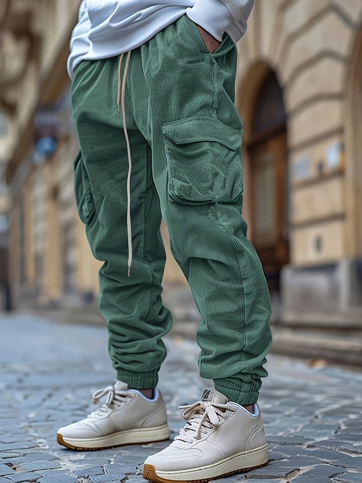 Genevieve - Jogginghose Aus Kord Mit Kordelzug Der Taille
