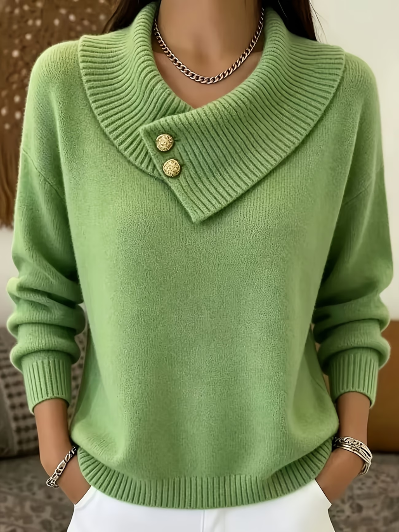 Haliza – Gerippter Strickpullover Mit Rollkragen