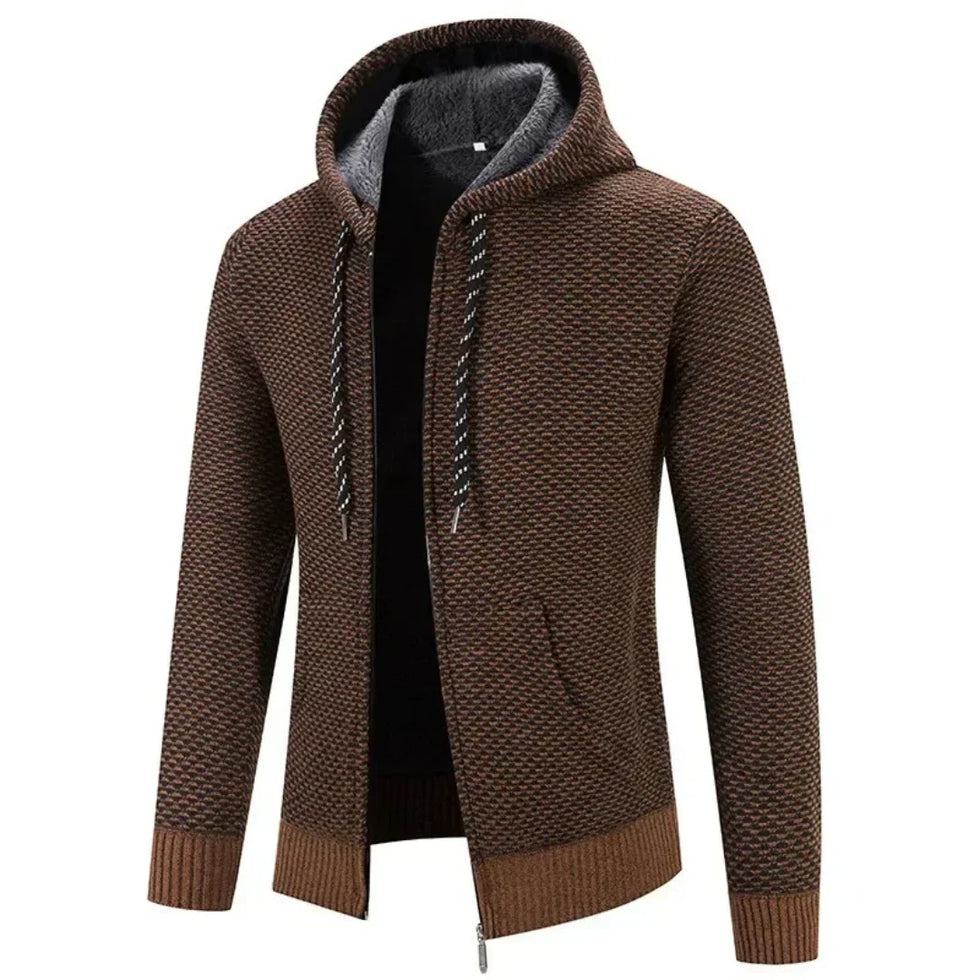 Lucien – Langärmeliger Kapuzenpullover Mit Reißverschluss