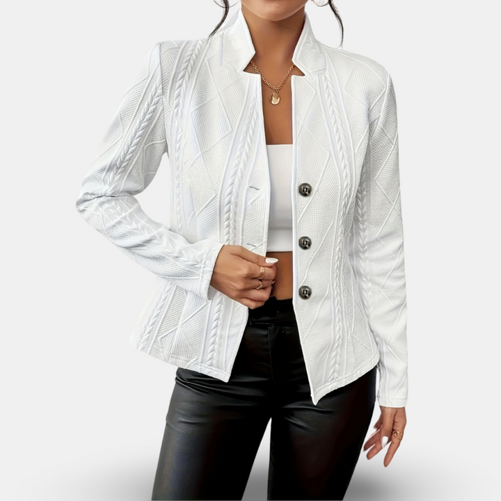 Aleeja - Prämie Ausgestattet Strickjacke