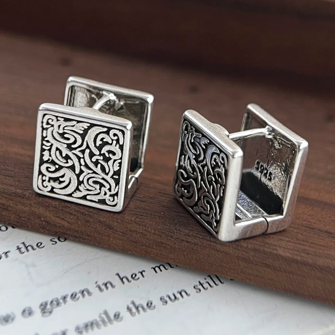 Mayani – Ohrringe aus Sterlingsilber mit Relikt-Motiv
