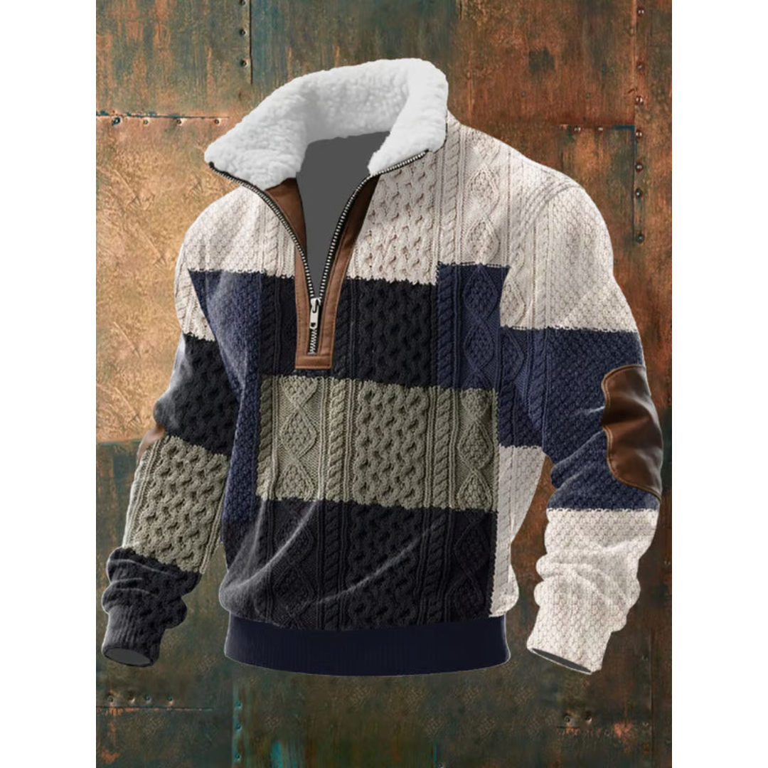 Naushad - Warmer Pullover Mit Hohem Kragen