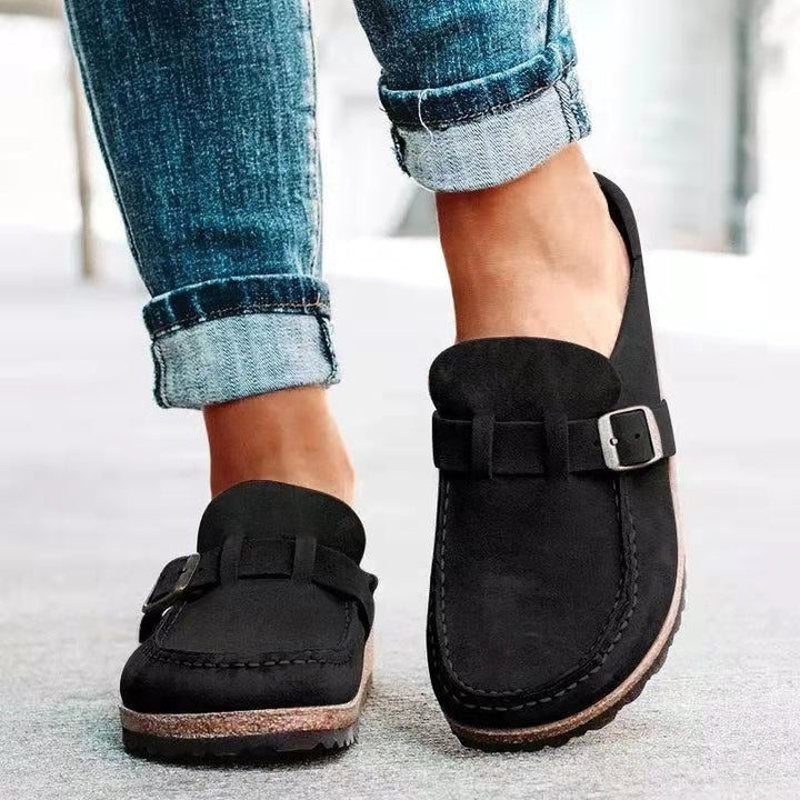 Tamela – Loafer Aus Wildleder Mit Schnallenriemen