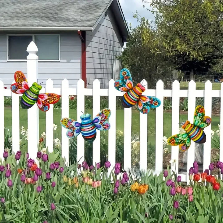 Eisen Biene Kunst Skulptur Hängende Wanddekorationen für den Garten